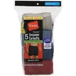 Hanes Men's FreshIQ ComfortSoft Waistband Boxer Brief, Medium - 5 pack