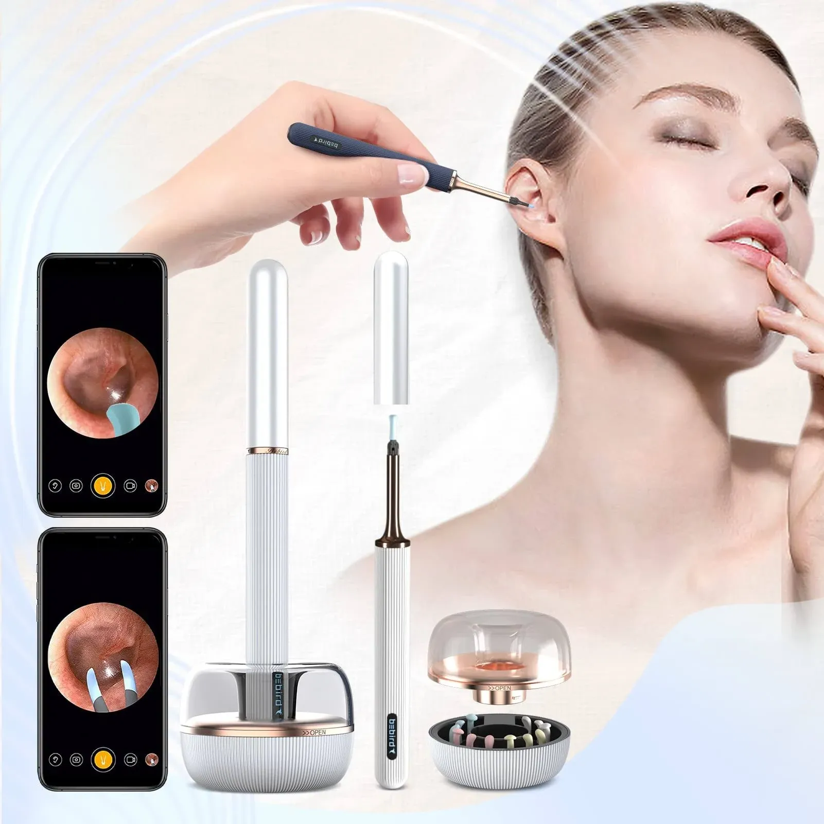 Ear Wax Removal Visual Megapixel HD Endoscope Camera Bebird Note3 /5Pro Smart 10  | eBay