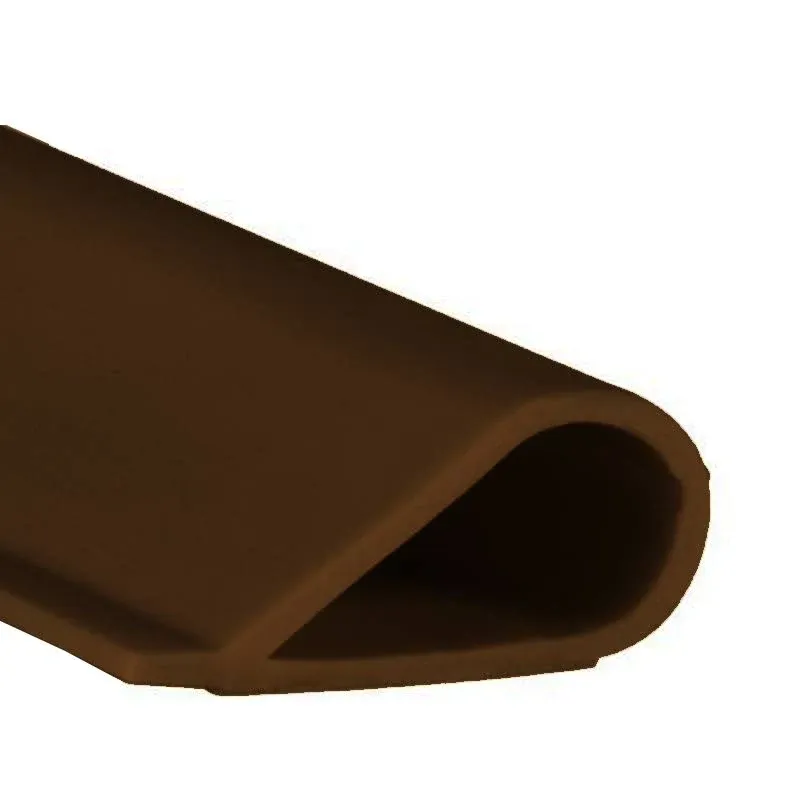 Pemko - S88D25 SiliconSeal Adhesive-Backed Fire/Smoke Gasketing, Dark Brown Silicone, 0.5" W x 0.25" H x 25' L