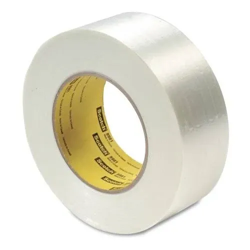 Scotch Filament Tape 898, Clear, 24 mm x 55 m, 6.6 mil