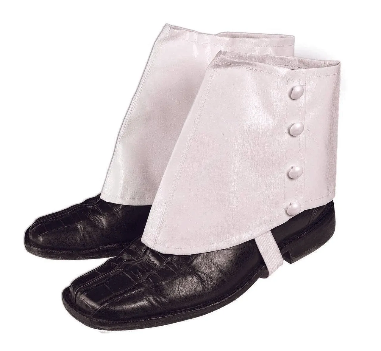 Forum Novelties Deluxe Costume Spats, White, One Size