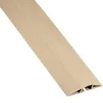 Cordinate 6 Ft Floor Cord Cover, Rubber, Low Profile, Cable Protector, Tan, 49629