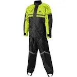 Nelson Rigg Stormrider 2-piece Rain Suit, Large, Black/Hi-Viz Yellow