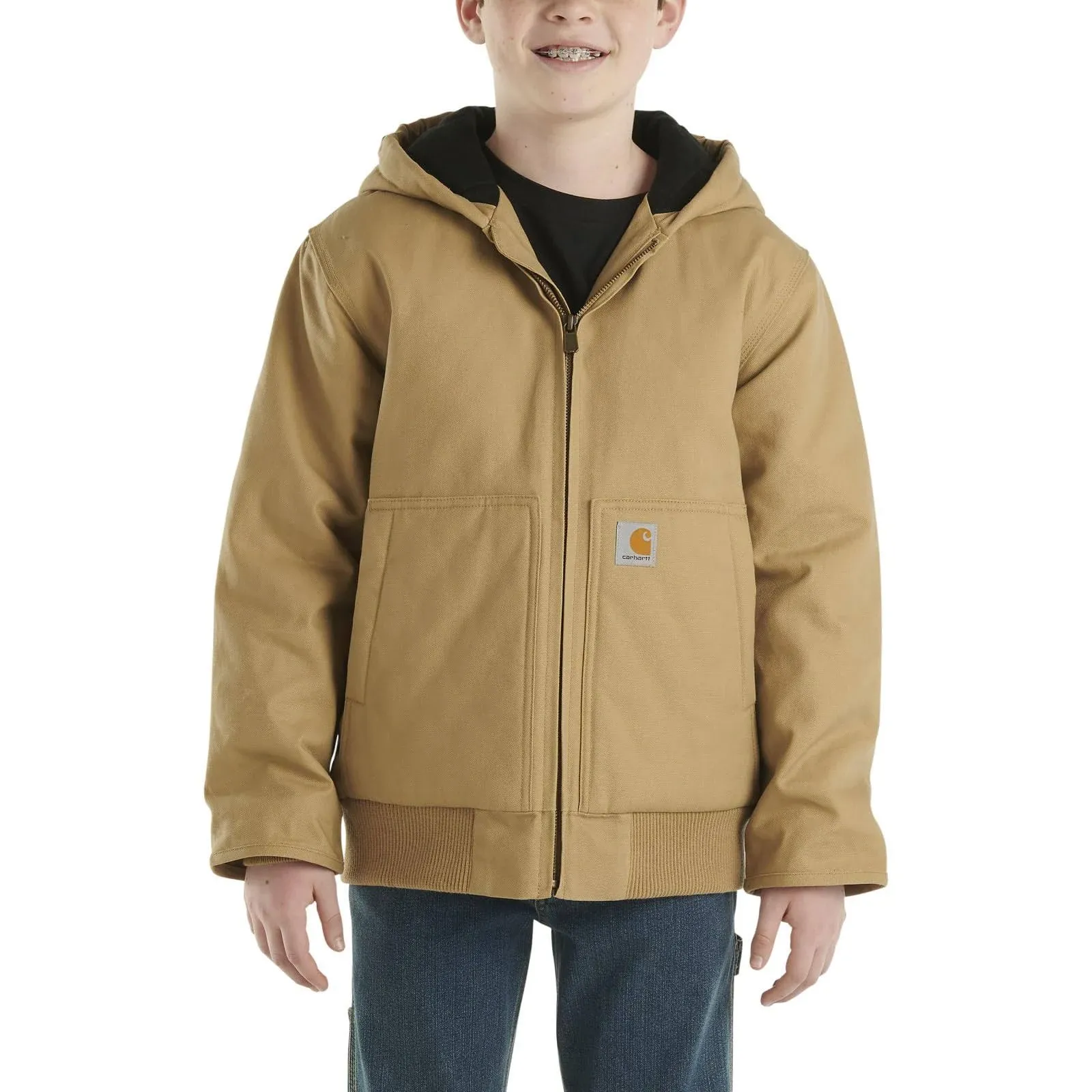 Kids' Carhartt Flannel Lined Hooded Jacket