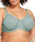 Glamorise Women's Full Figure Lace Comfort WonderWire Underwire Bra