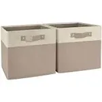 RiverRidge Home Kids 2pc 10.5in Two-Tone Folding Storage Bin Set