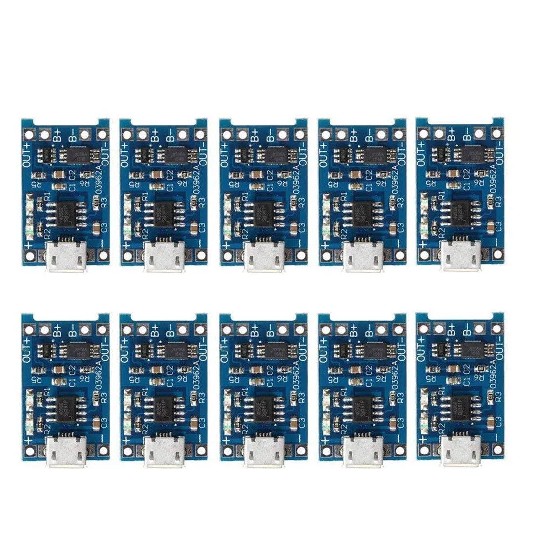 10pcs 5V 1A Lithium Battery Charging Board Micro USB Charge Module With Protect