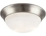 Trans Globe Lighting-57705 BN-Three Light Flush Mount Brushed Nickel