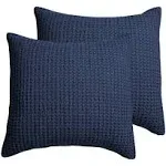 Levtex Home Mills Waffle Euro Sham, Set of 2 - Navy