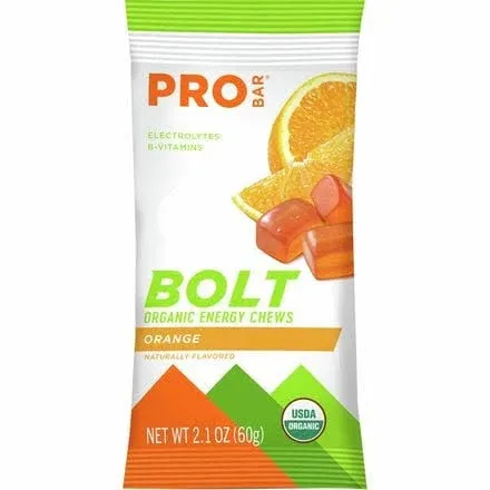 Probar Bolt Energy Chews, Organic, Cran-Pomegranate Flavor - 12 pack, 2.1 oz packs