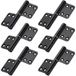 6 Pcs 4 Inch Lift Off Hinges Flag Hinges Black Door Hinge Liftoff Hinge Removabl