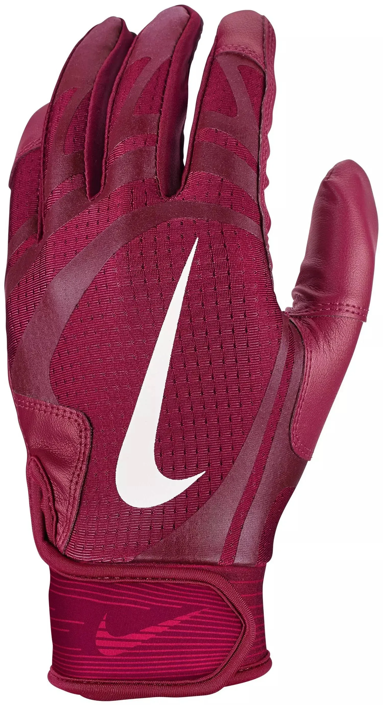 Nike Youth Alpha Huarache Edge Batting Gloves Medium / Red