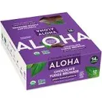 ALOHA Plant Based Protein Bars, Chocolate Fudge Brownie (Pack of 12) New