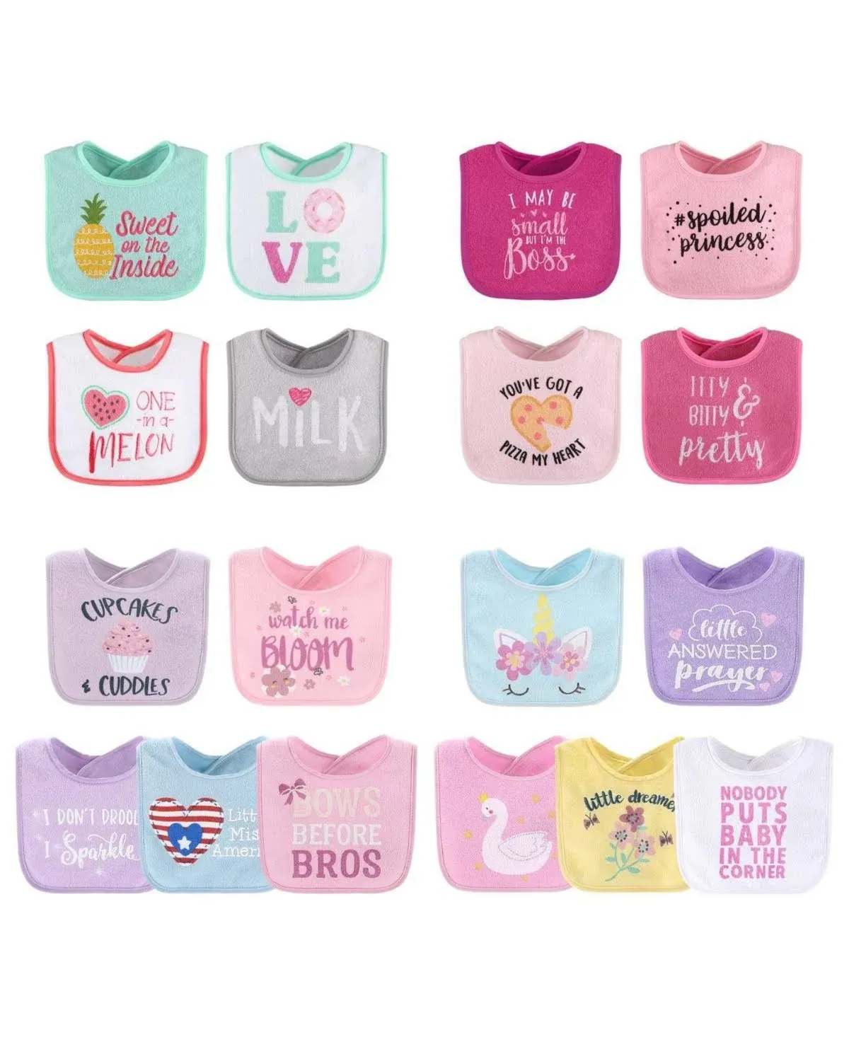 The Peanutshell Terry Cotton Baby Bibs