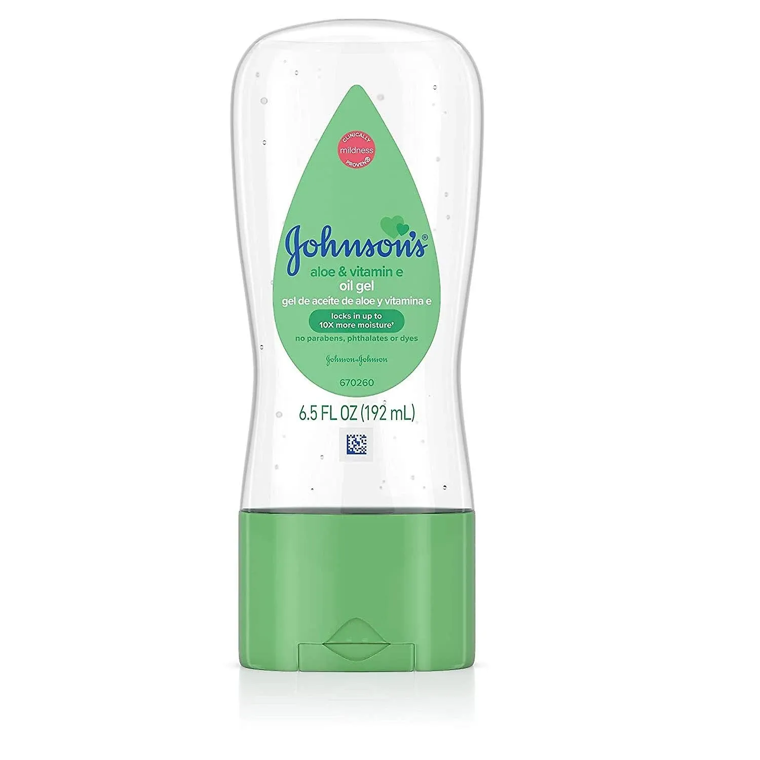 Johnson's Baby, Oil Gel, Aloe & Vitamin E, 6.5 fl oz (192 ml)