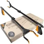 2 x EZPIK 32 inch Folding Reacher Grabber Pickup Tool, Fire Stick Grabber, Claw Grabber Tool for Elderly, Standard Size Trash Picker, Grabber Reacher