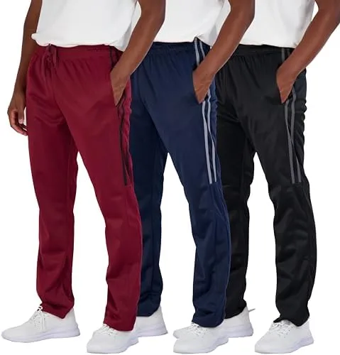 Real Essentials Men's Active Athletic Casual Tricot Sweatpants