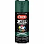 12 Oz Krylon K02789007 Hunter Green Fusion All-In-One Paint &amp; Primer Spray Paint, Gloss