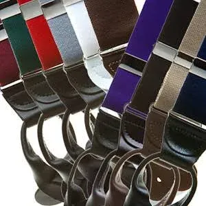 Suspender Store Men's Solid Color Button Suspenders