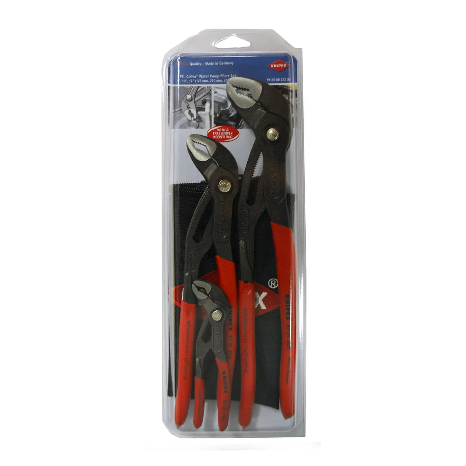 Knipex 00 20 09 V02 Cobra Pliers Set (3 Piece)