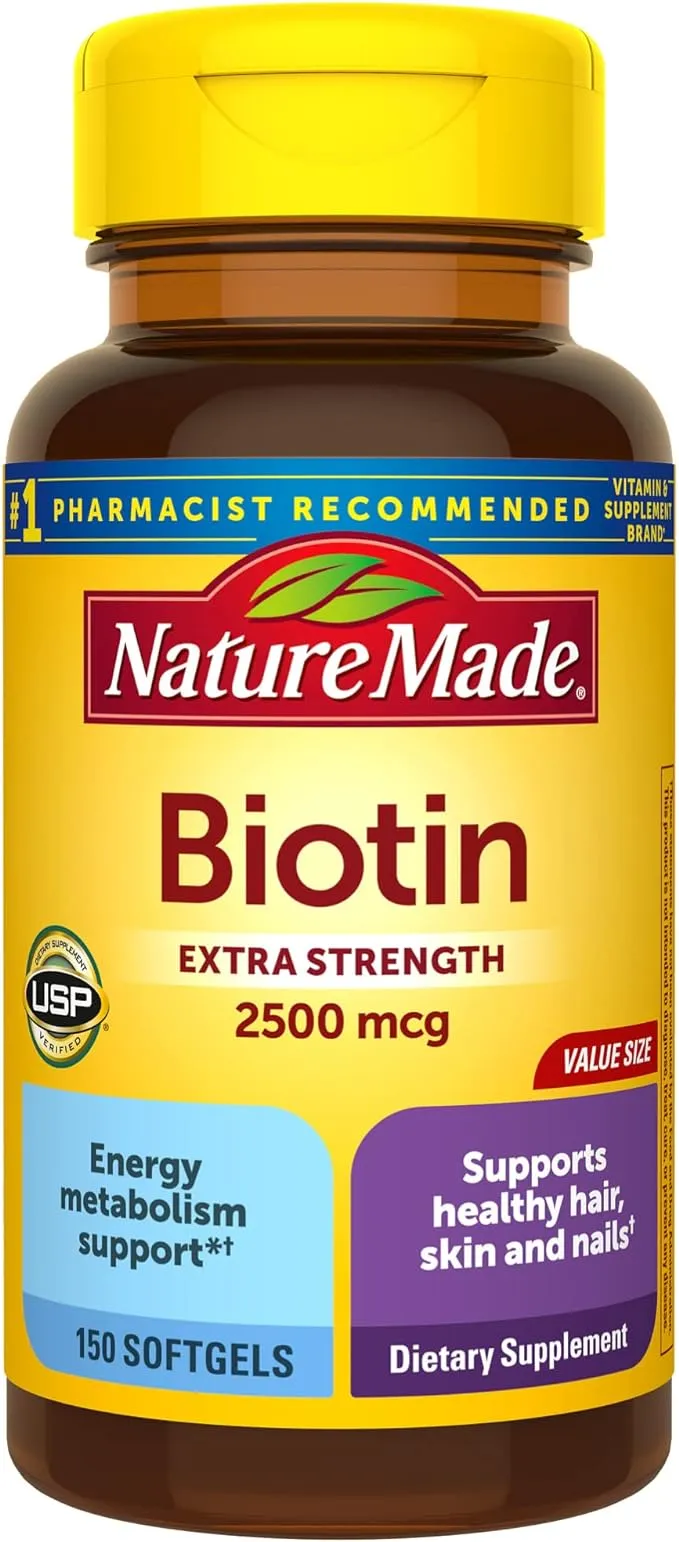 Nature Made Biotin 2500 mcg Softgels