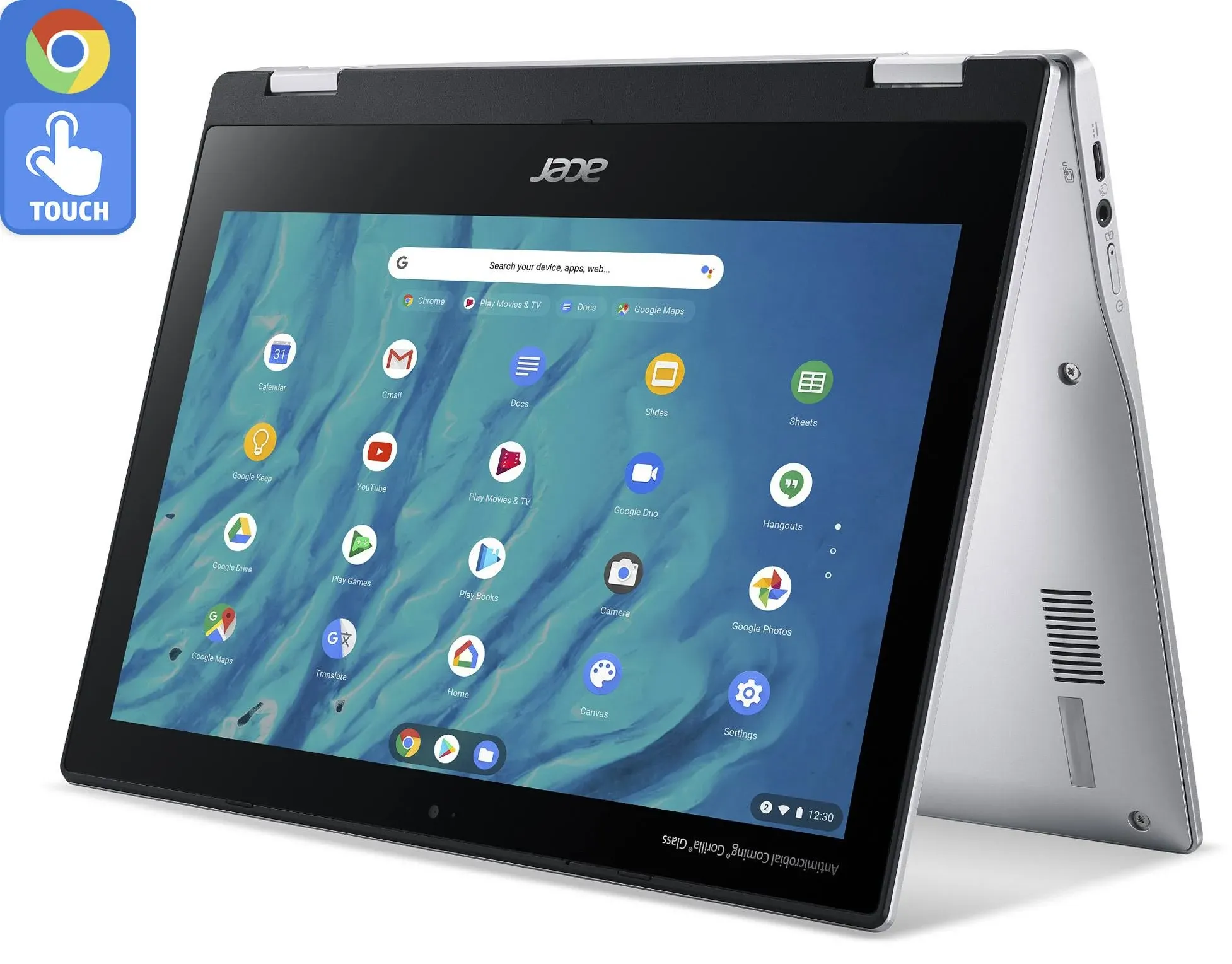 Acer Spin 311 11.6" Touchscreen Mediatek Mt8183c 4GB/32GB Chromebook - Silver