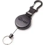 KEY-BAK SECURIT Heavy Duty Retractable Key Holder with a Retractable Kevlar Cord Secures Keys, Gear