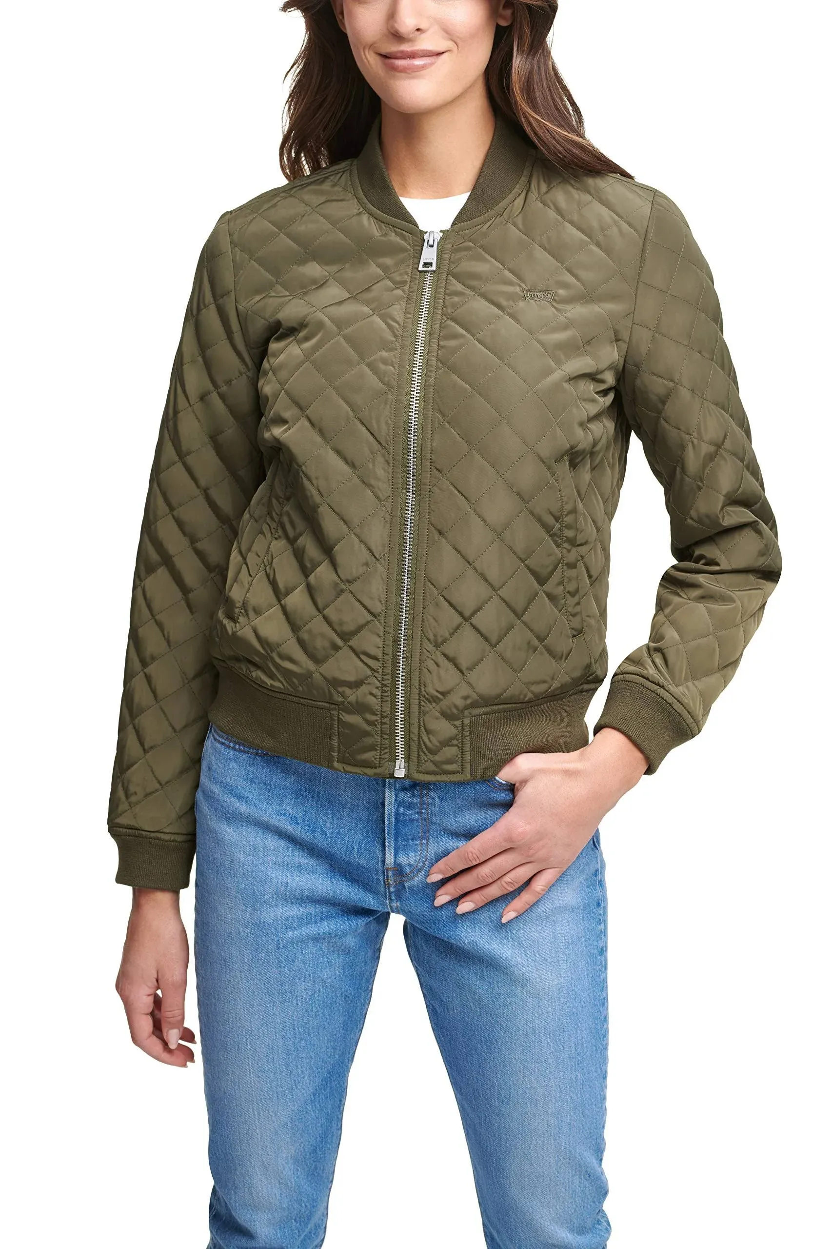 Levi's Women's Diamond Quilted Bomber Jacket (Regular & Plus Size)