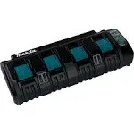 Makita DC18SF 18V Lithium-Ion Rapid Optimum 4-Port Charger, 4-Port, Black 