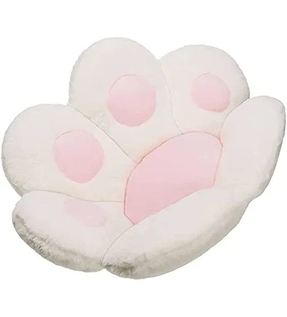 Ditucu Cat Paw Cushion Kawaii Chair Cushions 31.4 x 27.5 inch Cute Stuff Seat Pad Comfy Lazy Sofa Office Floor Pillow for Gaming Chairs Room Decor