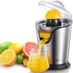 Aiheal Electric Citrus Juicer, Orange Juicer Squeezer with Two Interchangeable Cones Suitable for All Size of Citrus Fruits, Anti-Drip Spout and Ultra