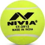 Nivia Heavy Tennis Ball Cricket Ball Pack of 6, Yellow