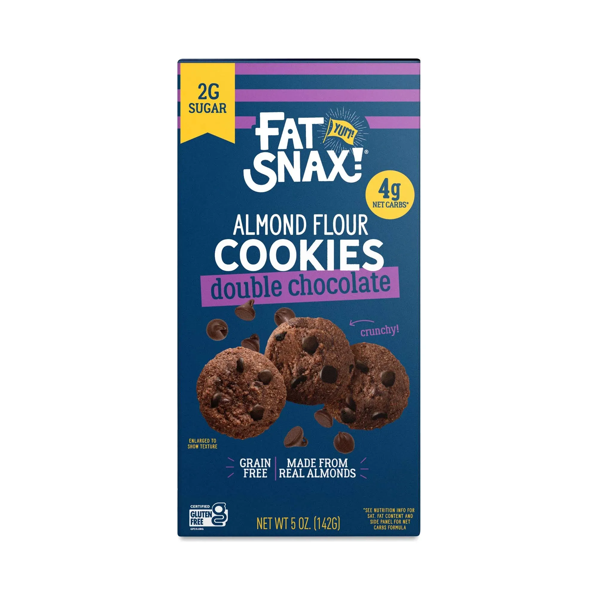 Fat SNAX: Cookies Mini Double Chocolate, 5 oz