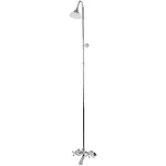 Kingston Brass CCK2671 Vintage Wall Mount Clawfoot Tub & Shower Package, Polished Chrome