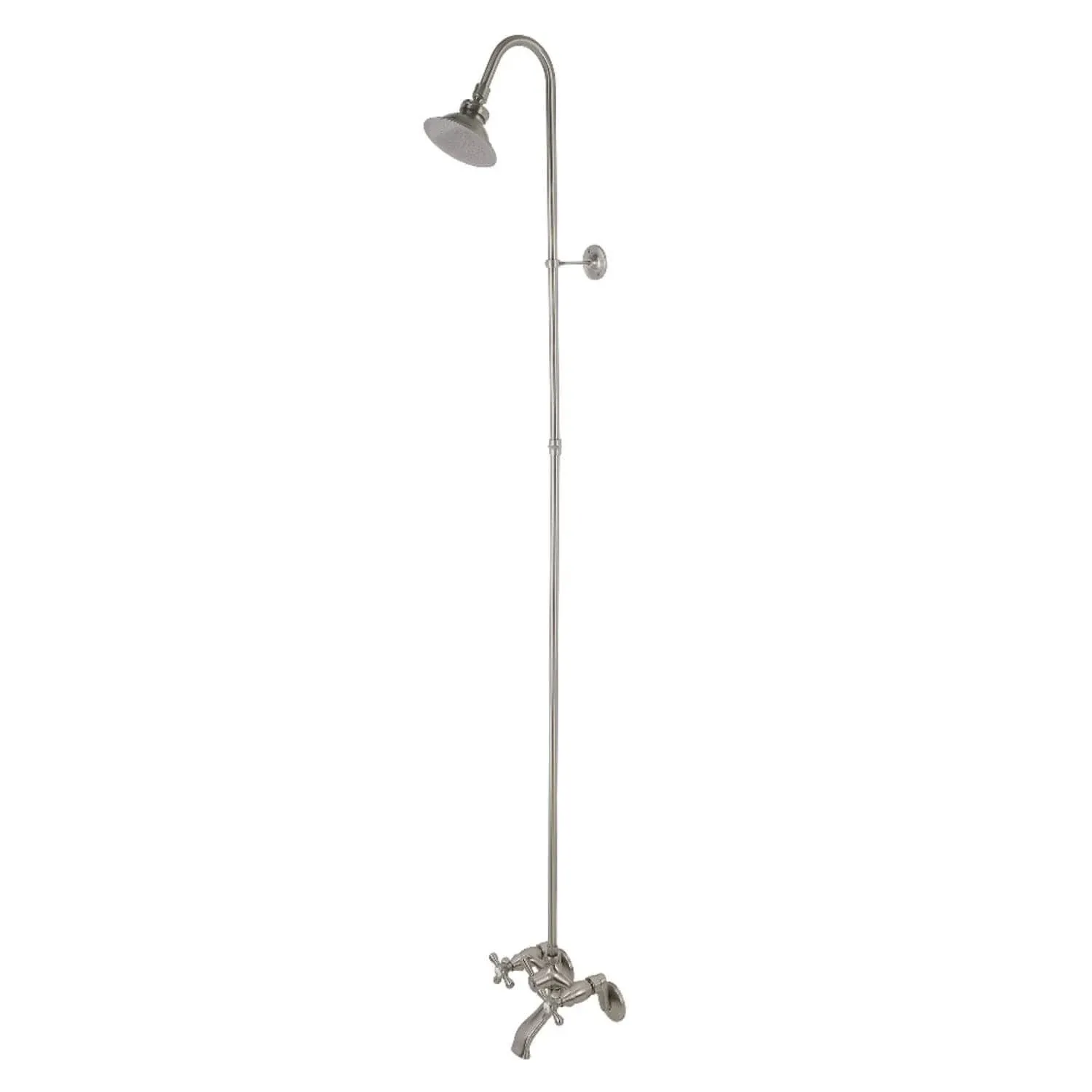 Kingston Brass CCK2671 Vintage Wall Mount Clawfoot Tub & Shower Package, Polished ...