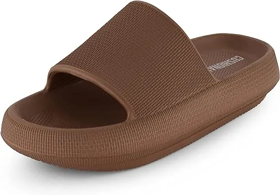 Cushionaire Women's Feather Cloud Recovery Slide Sandals with +Comfort