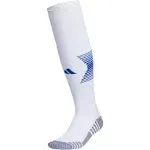 Adidas Team Speed 4 Soccer OTC Socks, White/Team Royal Blue / M