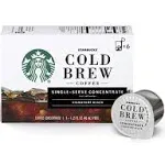 Starbucks Coffee Concentrate, Signature Black, Cold Brew, Single-Serve Pods - 6 pack, 1.35 fl oz pods