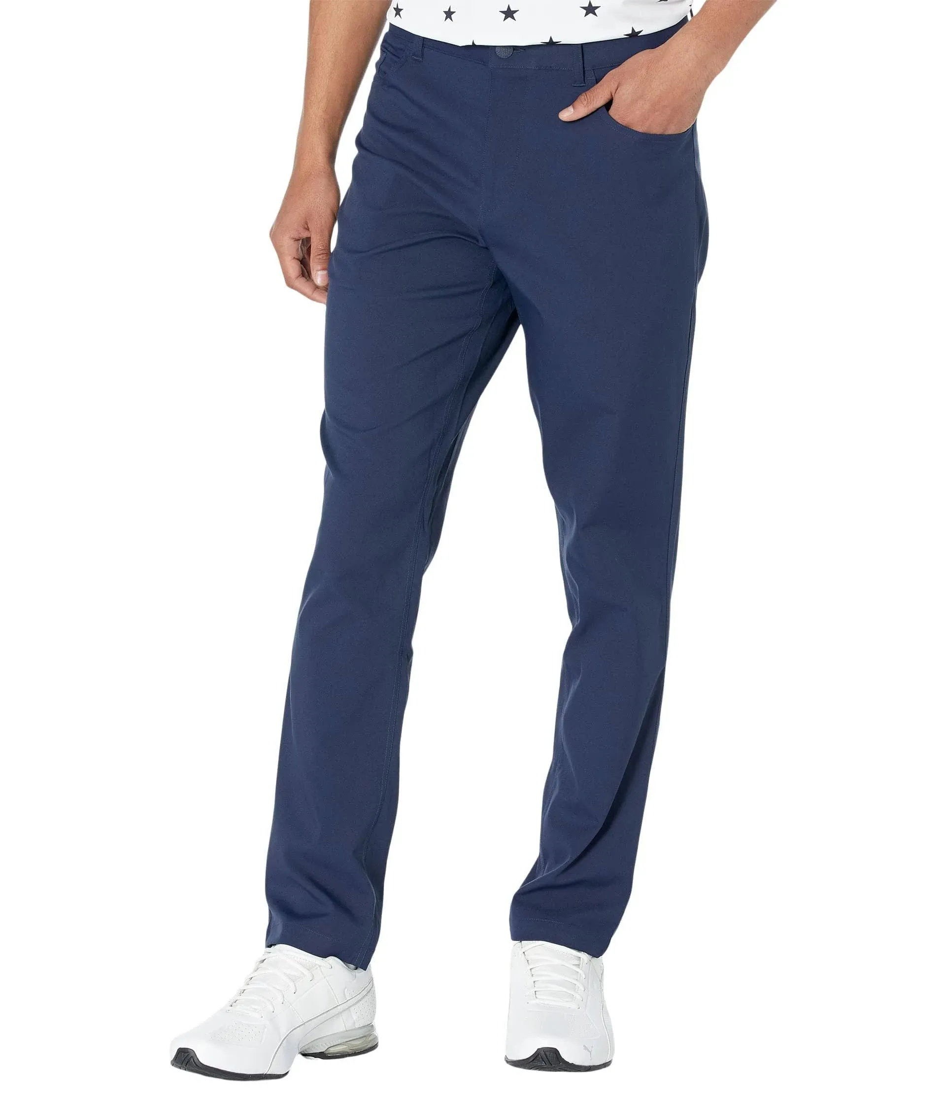 Puma Men's Jackpot 5 Pocket Golf Pants - Navy Blazer - 32