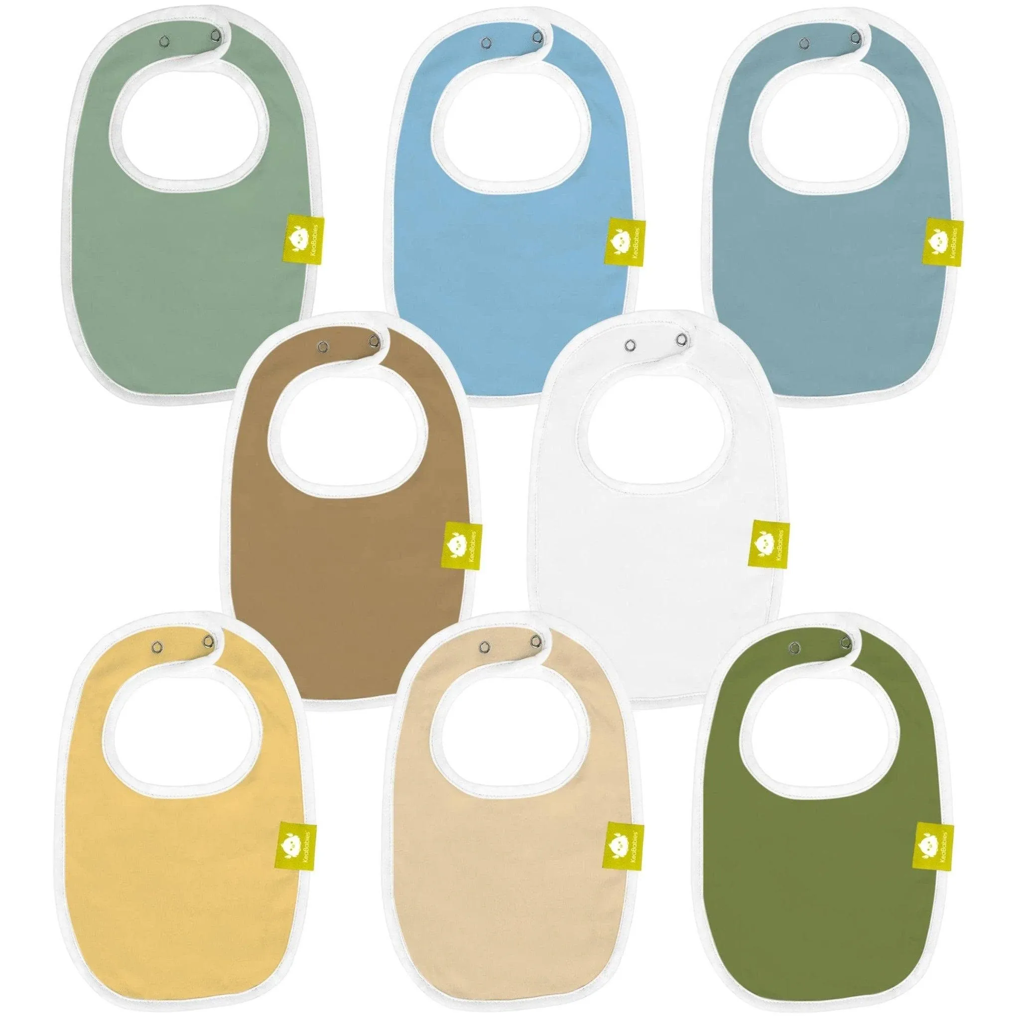 8pk Organic Baby Bibs For Boy, Baby Drool Bib For Baby Boys And Girls, Infant Teething Bibs In Daybreak