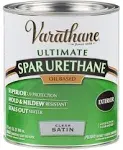 Varathane 242183H 1 Quart Crystal Clear Spar Urethane Exterior Oil Based Satin