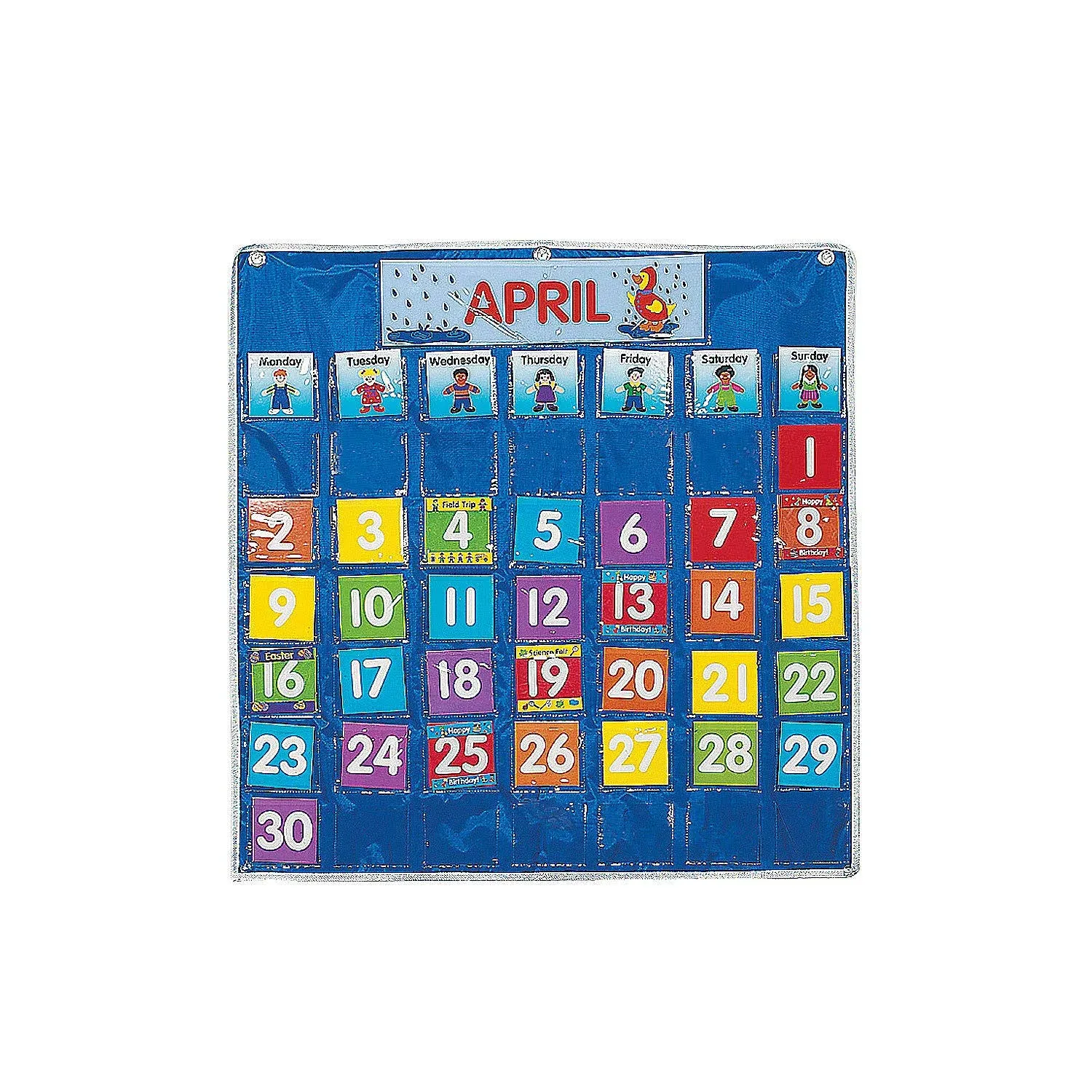 Fun Express Classroom Calendar Pocket Chart