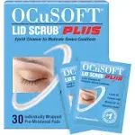 OCuSOFT Cleansing Lid Scrub Plus Pre-Moistened Pads, 30 Count