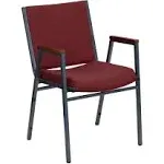 Flash Furniture HERCULES Series Heavy Duty Fabric Stack Chair with Arms XU-60154