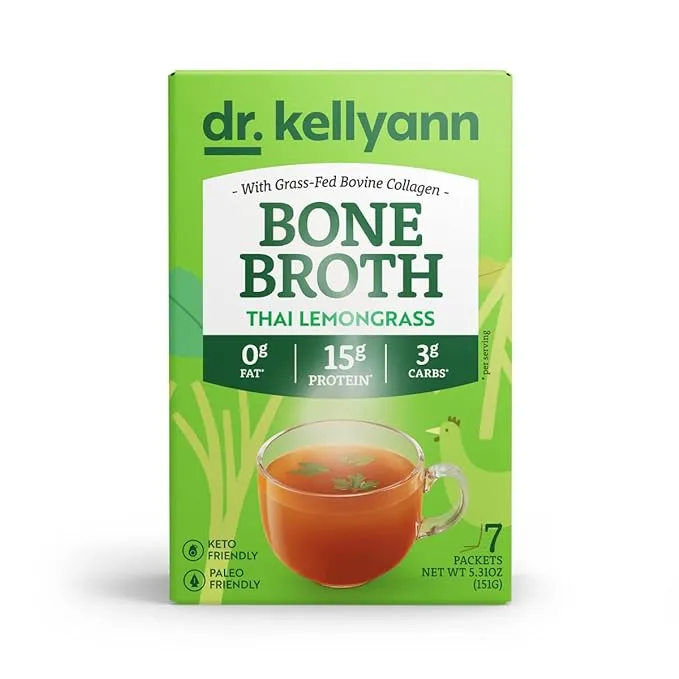 Dr. Kellyann Bone Broth Collagen Powder Packets 16g Protein/Serving