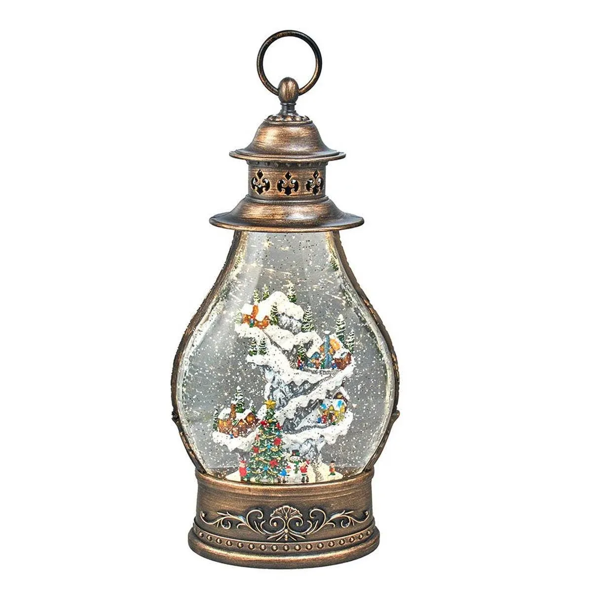 15" Battery Operated Led Christmas Village Water Lantern