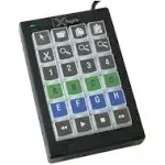 Ergoguys X-keys Xk-24 Usb Black & White Keyboard (XK1483UABK24R)