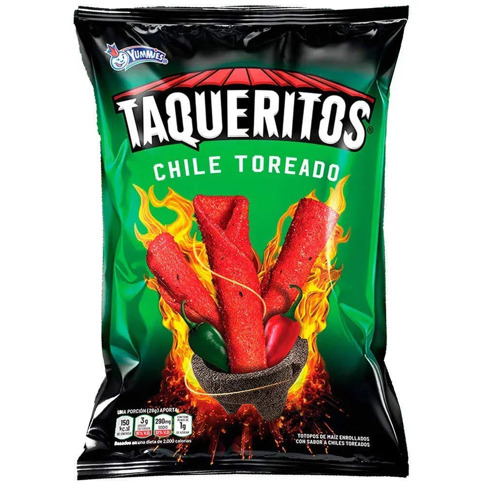 Taqueritos Extremos Chile Toreado || One piece of it fulfills desires || 8oz Bags (Pack of 02)