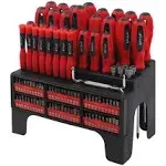 KING Screwdriver and Bit Set with Storage Rack (100-Piece) 1592-0