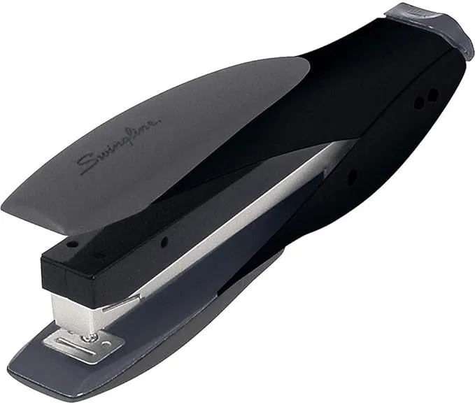 Swingline Stapler, SmartTouch Desktop Stapler, Reduced Effort, 25 Sheets, Full Strip, Black/Gray (S7066503)